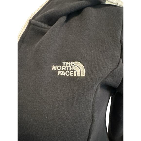 North Face women’s black and white hooded zip up sweatshirt sz m - Picture 6 of 6